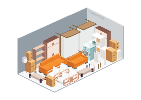 5x5 storage unit diagram