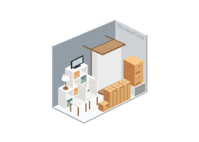 5x5 storage unit diagram